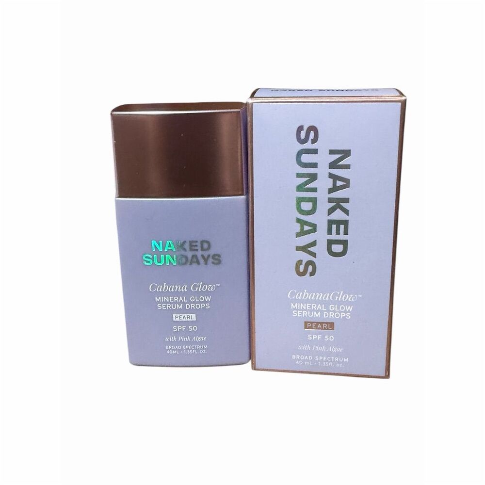 Naked Sundays Cabana Glow Mineral Serum Drops SPF 50 in Pearl 40mL